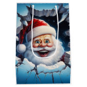 Holiday Blessings Santa Christmas Gift Bags Medium Cadeauzakje (Achterkant)