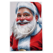 Holiday Blessings Santa Christmas Gift Bags Medium Cadeauzakje (Voorkant)