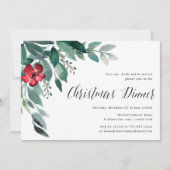 Holiday Blossom | Uitnodiging voor kerstmis (Voorkant)