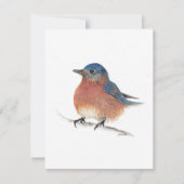 Holiday Blue Bird Feestdagenkaart (Voorkant)