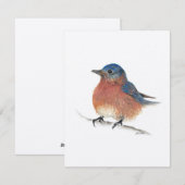 Holiday Blue Bird Feestdagenkaart (Voorkant / Achterkant)