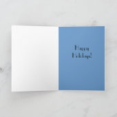 Holiday Blue Jay Feestdagen Kaart (Binnen)