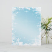 Holiday Blue Stars Letterhead (Staand voorkant)