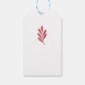 Holiday Botanical Greenery Personalized Business Cadeaulabel (Achterkant)