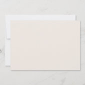 Holiday Botanical | Ivory Horizontale Vrijgezellen Kaart (Achterkant)