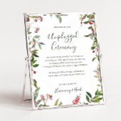 Holiday Botanical | White Unplugged Ceremony Poster