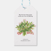 Holiday Bouquet Cadeaulabel (Voorkant)