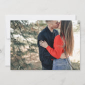 Holiday Bouquet Evergreen Photo Rehearsal Dinner Kaart (Achterkant)