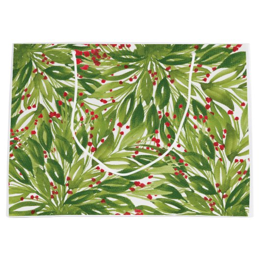 Holiday Bouquet Gift Bag Groot Cadeauzakje (Voorkant)
