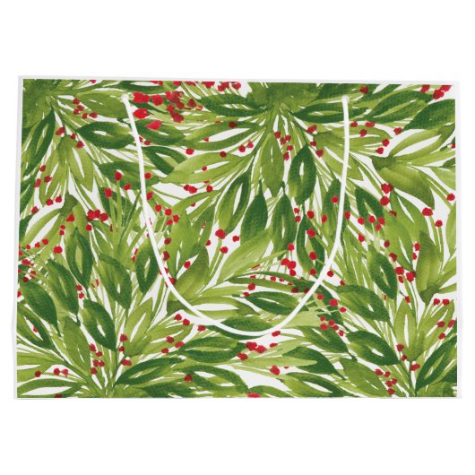 Holiday Bouquet Gift Bag Groot Cadeauzakje (Achterkant)