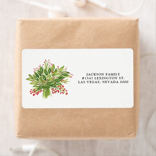 Holiday Bouquet label (Insitu)