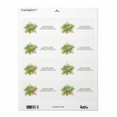 Holiday Bouquet label (Full Sheet)