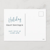 Holiday Boutique Market Postcard Feestdagenkaart (Achterkant)