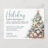 Holiday Boutique Market Postcard Feestdagenkaart (Voorkant)