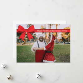 Holiday Bow Feestdagenkaart