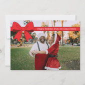 Holiday Bow Feestdagenkaart (Voorkant)