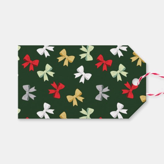 Holiday Bows Cadeaulabel (Voorkant (Horizontaal))