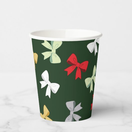 Holiday Bows Papieren Bekers (Links)