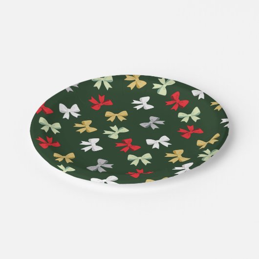 Holiday Bows Papieren Bordje (Gekanteld)