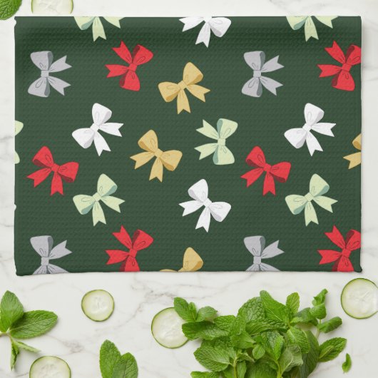 Holiday Bows Theedoek (Gevouwen)