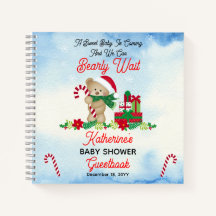 Holiday Boy Beer Barly Wait Baby shower Guestbook
