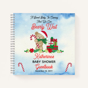 Holiday Boy Beer Barly Wait Baby shower Guestbook Notitieboek