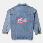 Holiday Bride Denim Jas roze Denim Jacket (Achterkant)