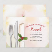 Holiday Brunch Uitnodiging (Voorkant / Achterkant)