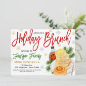 Holiday Brunch Uitnodiging (Staand voorkant)