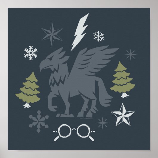 Holiday Buckbeak Winter Grafisch Poster