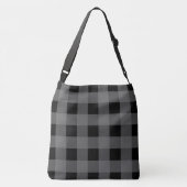 Holiday Buffalo Plaid Canvas tas (Achterkant)