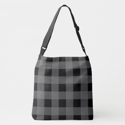 Holiday Buffalo Plaid Canvas tas (Achterkant)