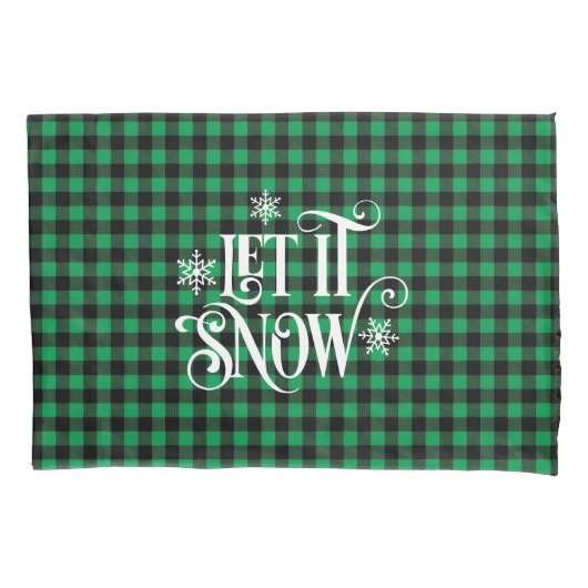 Holiday Buffalo Plaid Pillowcase Kussensloop (Voorkant)