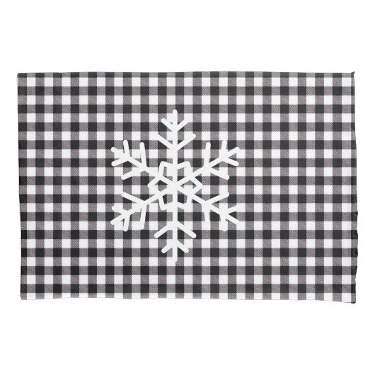 Holiday Buffalo Plaid Pillowcase Pair Kussensloop (Voorkant-Links)