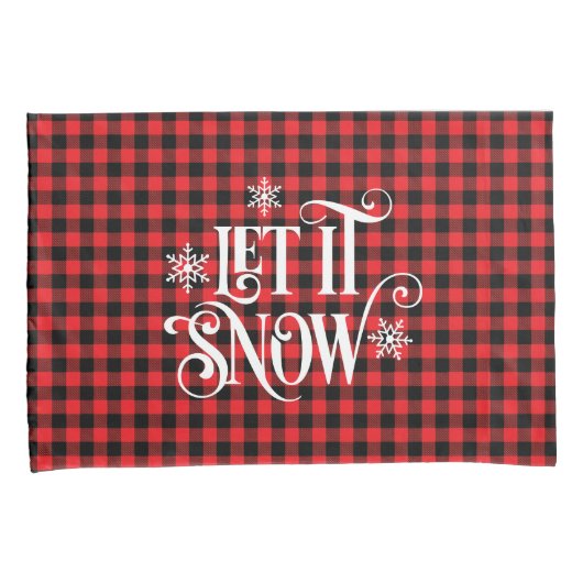 Holiday Buffalo Plaid Pillowcase Pair Kussensloop (Voorkant-Rechts)