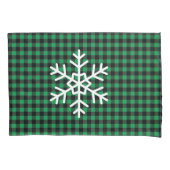 Holiday Buffalo Plaid Pillowcase Pair Kussensloop (Voorkant-Links)