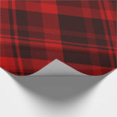 Holiday Buffalo Pset Red Black Tartan Cadeaupapier (Hoek)