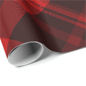 Holiday Buffalo Pset Red Black Tartan Cadeaupapier (Rol Hoek)