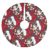Holiday Bulldog Kerstboom Rok (Voorkant)