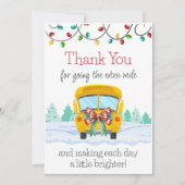 Holiday Bus Driver Dank u Cadeau Kaart Houder (Voorkant)