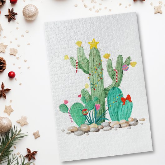 Holiday Cactus - Kerst - zuidwesten Legpuzzel