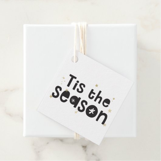 HOLIDAY CADEAU citeert dit seizoen zwart goud Bedankjes Labels (In situ)