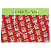 Holiday Cadebox Patroon Groot Cadeauzakje (Voorkant)