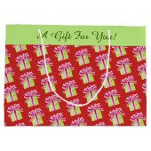 Holiday Cadebox Patroon Groot Cadeauzakje (Achterkant)