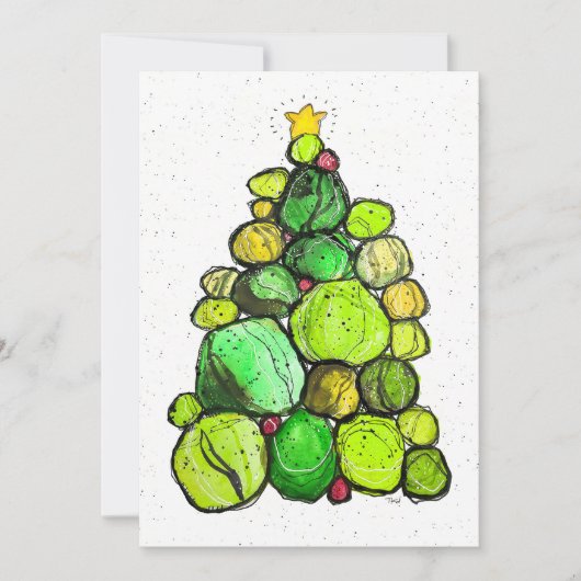 Holiday Cairn Christmas Card Bedankkaart (Voorkant)
