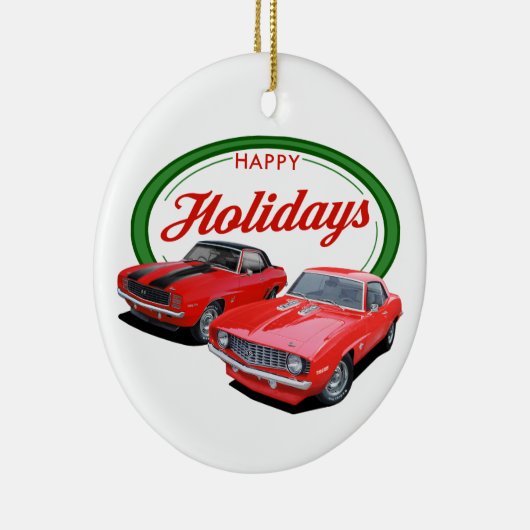 Holiday Camaros Keramisch Ornament (Rechts)