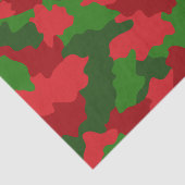 Holiday Camouflage Red en Green Tissuepapier (Detail)