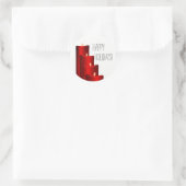 HOLIDAY CANDLE ROUND STICKKERS RONDE STICKER (Tas)