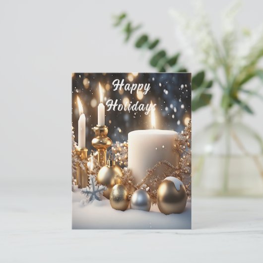 Holiday Candles Briefkaart (Staand voorkant)