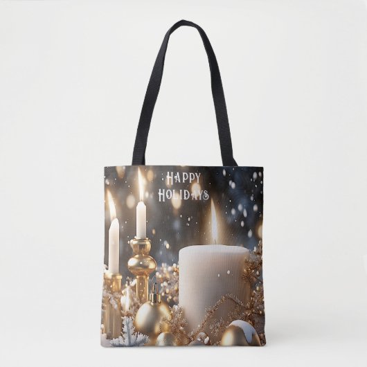 Holiday Candles Canvas tas (Voorkant)